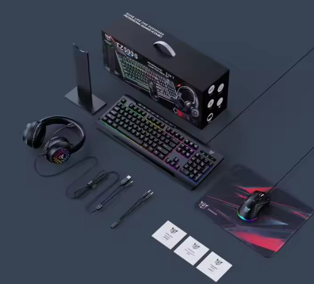 بكج الألعاب المتكامل 5 في 1 - مجموعة G32 USB RGB للـ جيمنج